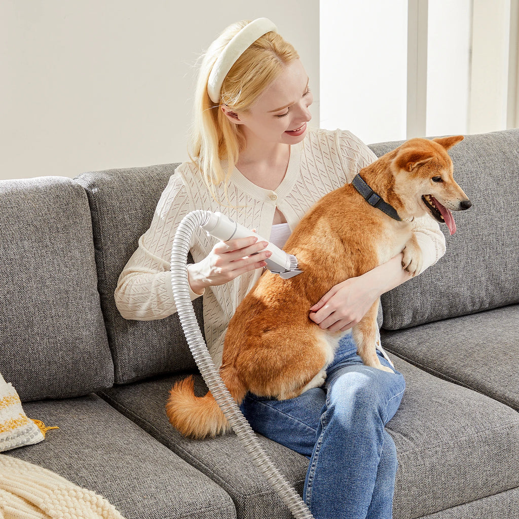 WhisperVac™ 5-in-1 Pet Grooming Vacuum & Trimmer Kit — Low-Noise